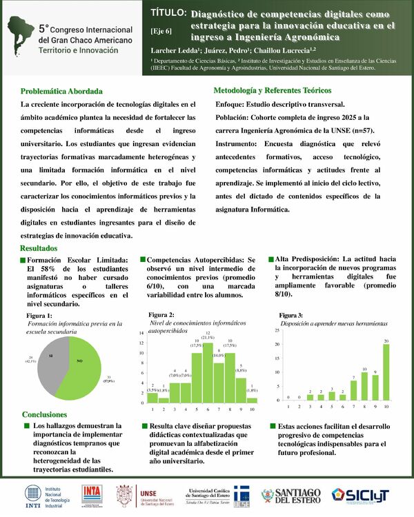 Vista previa: Diagnóstico de competencias digitales como estrategia para la innovación educativa en el ingreso a Ingeniería Agronómica