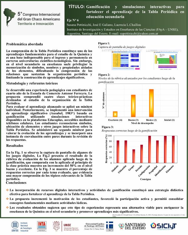 Vista previa: Gamificación y simulaciones interactivas para fortalecer el aprendizaje de la Tabla Periódica en educación secundaria