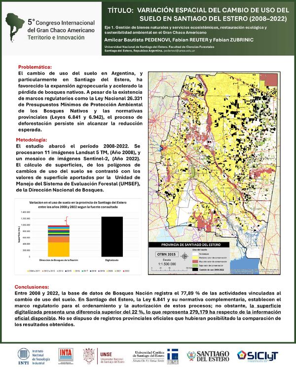 Vista previa: VARIACIÓN ESPACIAL DEL CAMBIO DE USO DEL SUELO EN SANTIAGO DEL ESTERO (2008–2022)
