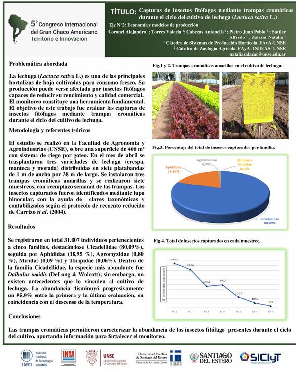Vista previa: Capturas de insectos fitófagos mediante trampas cromáticas durante el ciclo del cultivo de lechuga (Lactuca sativa L.).