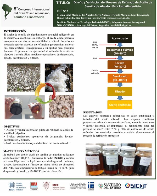 Vista previa: Diseño y Validación del Proceso de Refinado de Aceite de Semilla de Algodón Para Uso Alimenticio