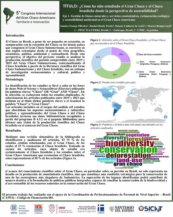 Vista previa: ¿Cómo ha sido estudiado el Gran Chaco y el Chaco brasileño desde la perspectiva de sostenibilidad?